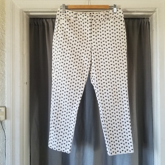 Ann Taylor | Pineapple Print Pants - Picture 1 of 7